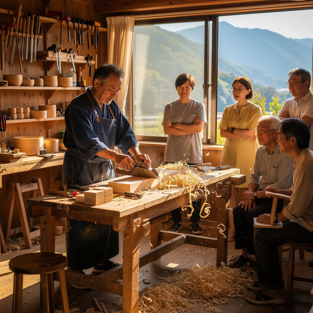 DIYプロジェクトを楽しむ家族の笑顔の写真