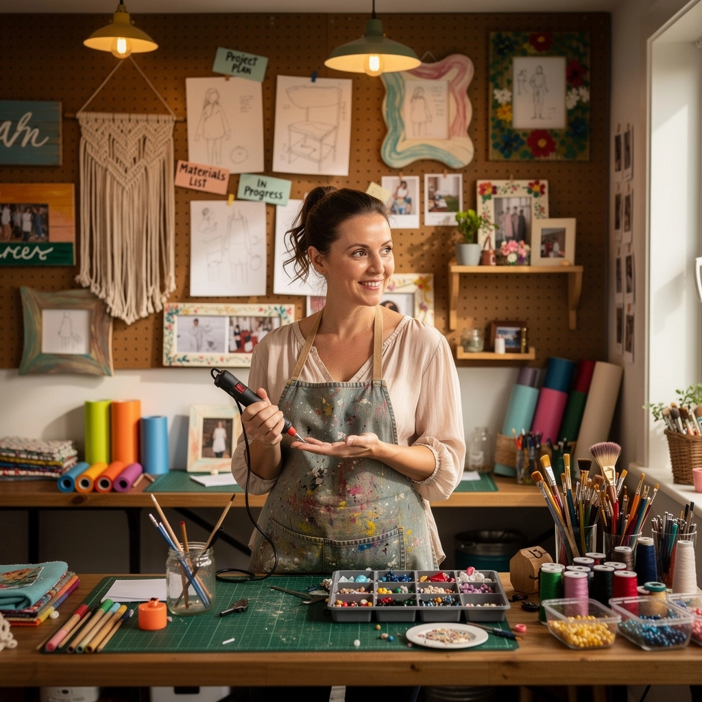 初心者向けのDIYプロジェクトの手順を示すイラスト